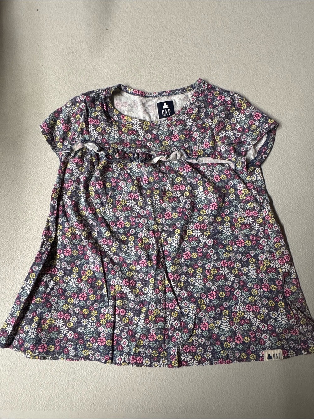 GAP Kids Floral Short-Sleeve Top